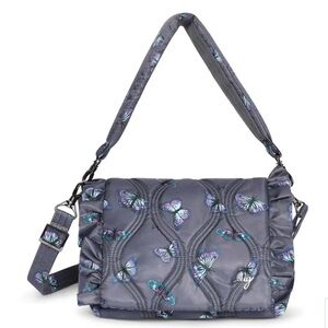 Lug Conga Shoulder Bag in Butterfly Grey.